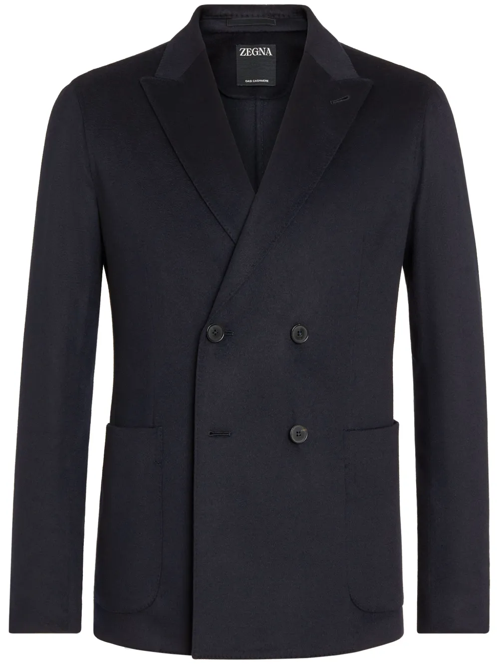 

Двубортный пиджак Oasi Cashmere Zegna, синий