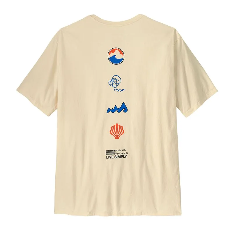 Футболка мужская Organic FW25 Long Way Round Patagonia, UDNL