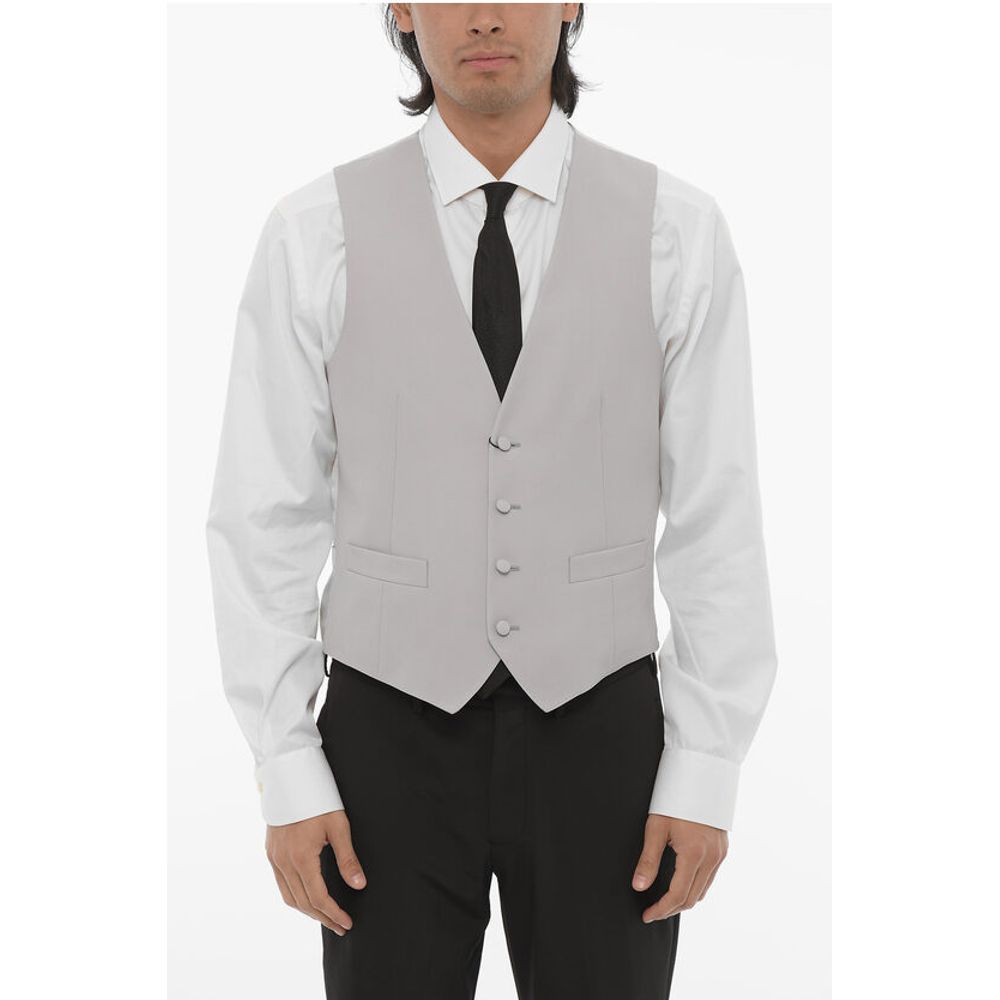 

CC COLLECTION Жилет из натуральной шерсти с регулятором сзади Corneliani, Gray