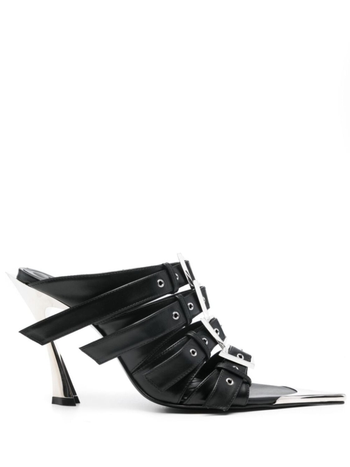 

Сандалии Fang 95 мм Mugler, черный