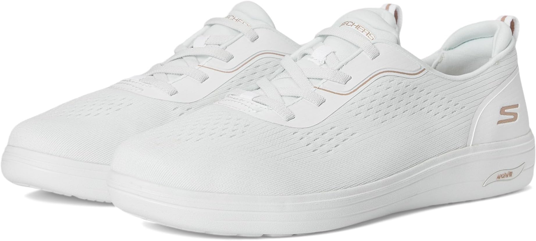 Кроссовки SKECHERS On-the-go Arch Fit Inspire Sneaker, White/Gold