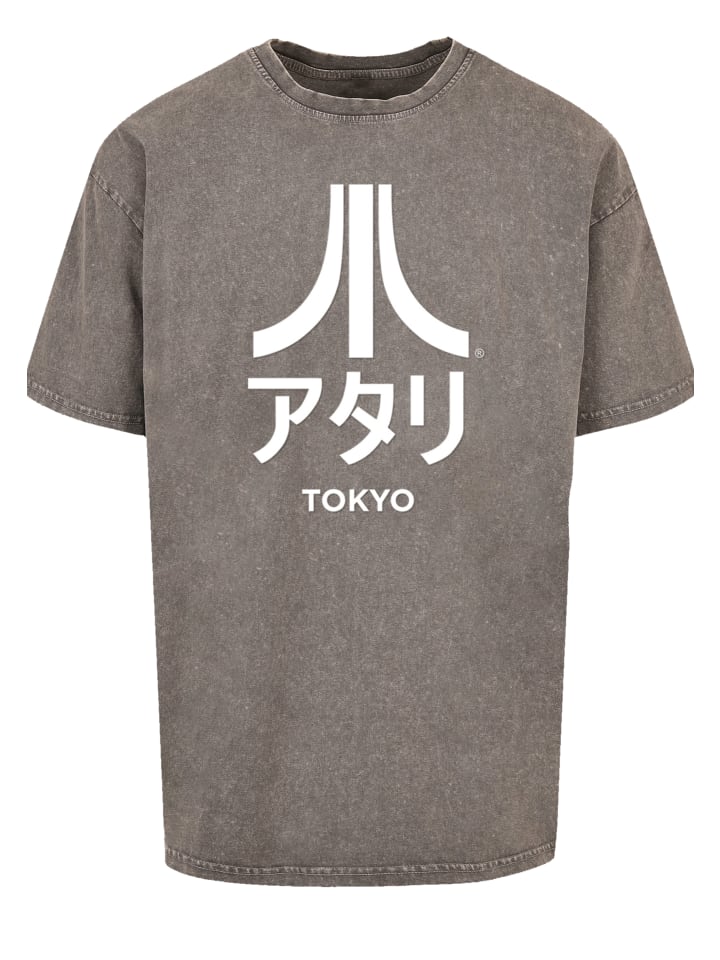

Футболка F4NT4STIC Oversize T-Shirt Atari Tokyo Retro Arcade Games, серый