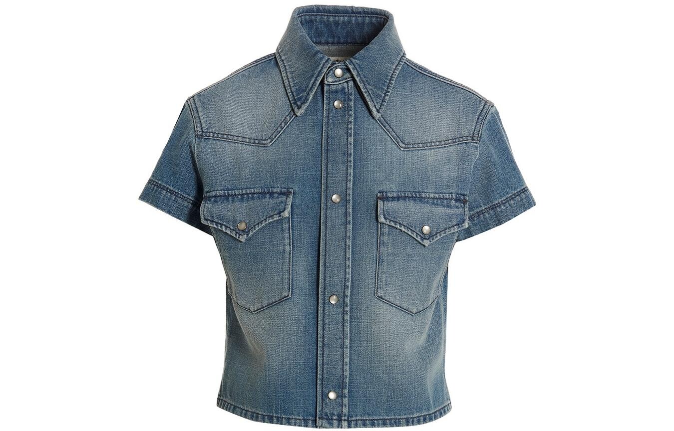 

SAINT LAURENT Женская рубашка, цвет Blue
