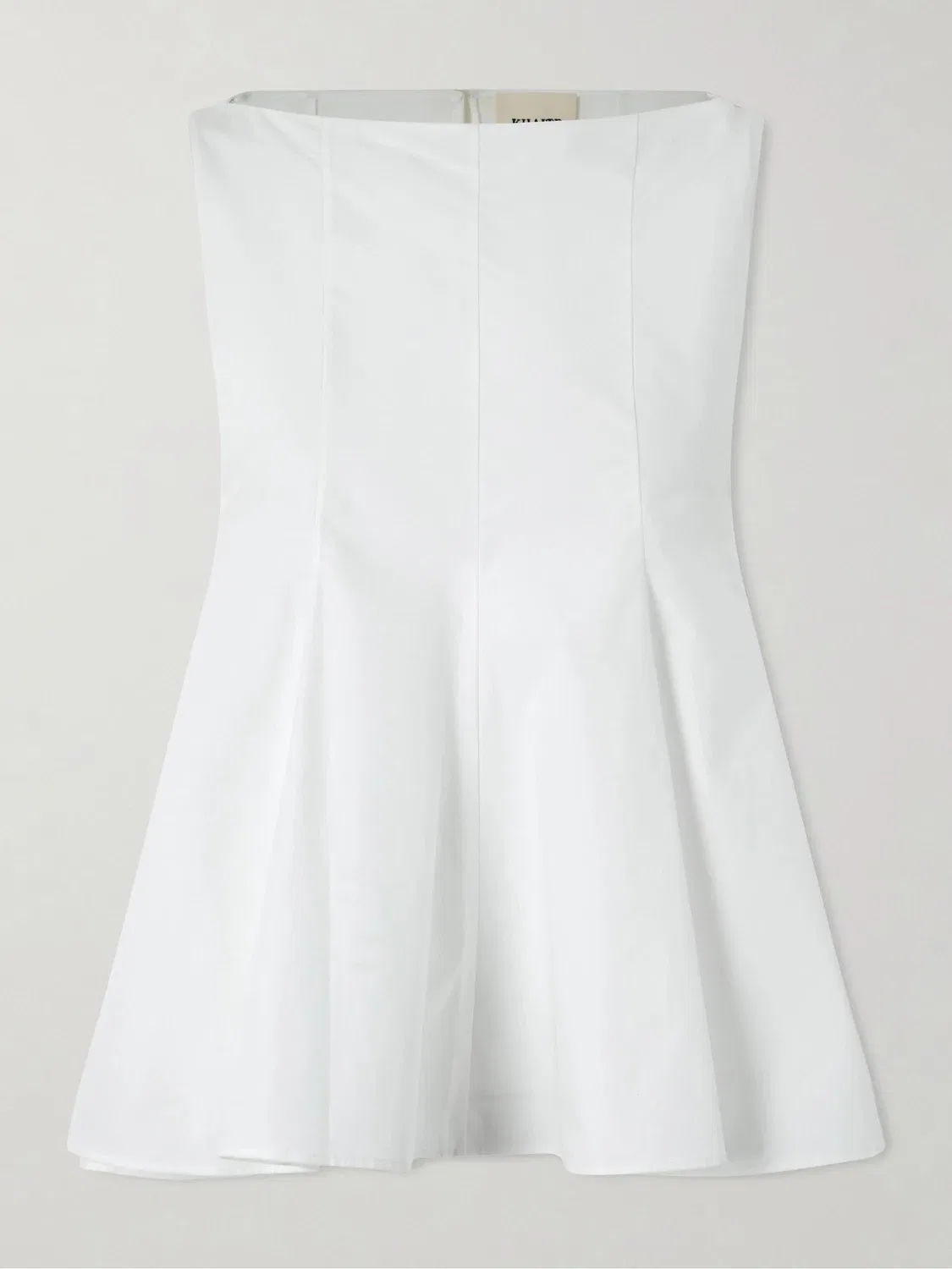 Блузка «Марита» из хлопкового поплина с клиньями KHAITE, белый