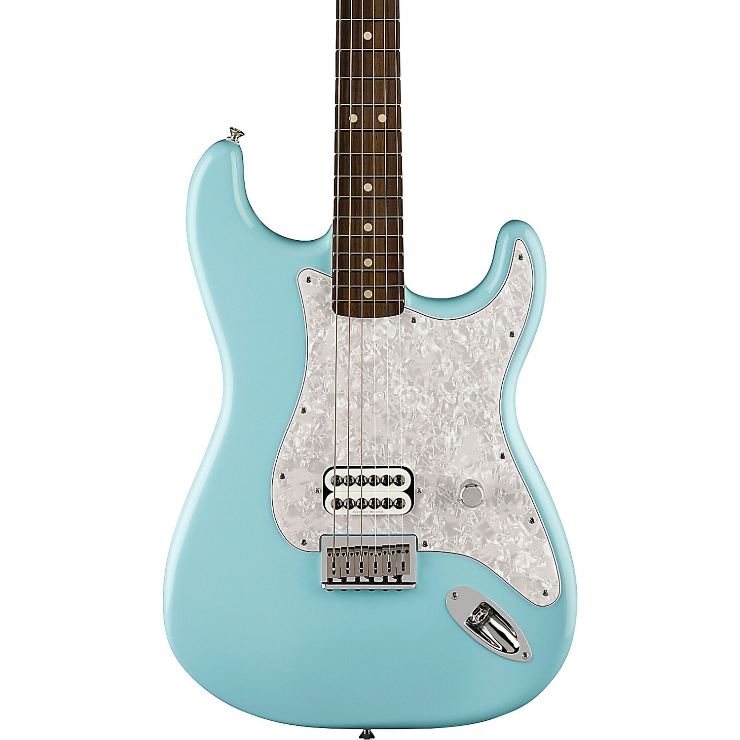 

Электрогитара Fender Tom DeLonge Stratocaster со звукоснимателем Invader SH8 Daphne Blue