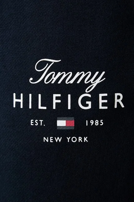 Спортивные штаны из хлопка с логотипом Tommy Hilfiger, темно-синий — фото 4