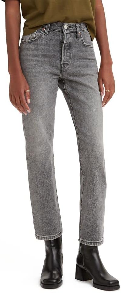 

Женские укороченные джинсы Levi's Premium 501, Gray Worn In