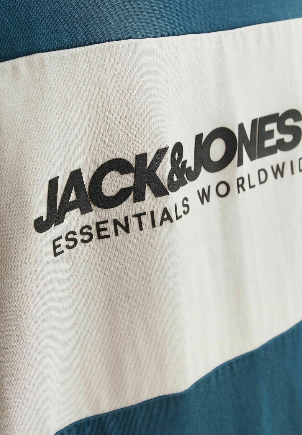 

Футболка с принтом ELEGACY BLOCKING TEE ONECK Jack & Jones, бирюзовый