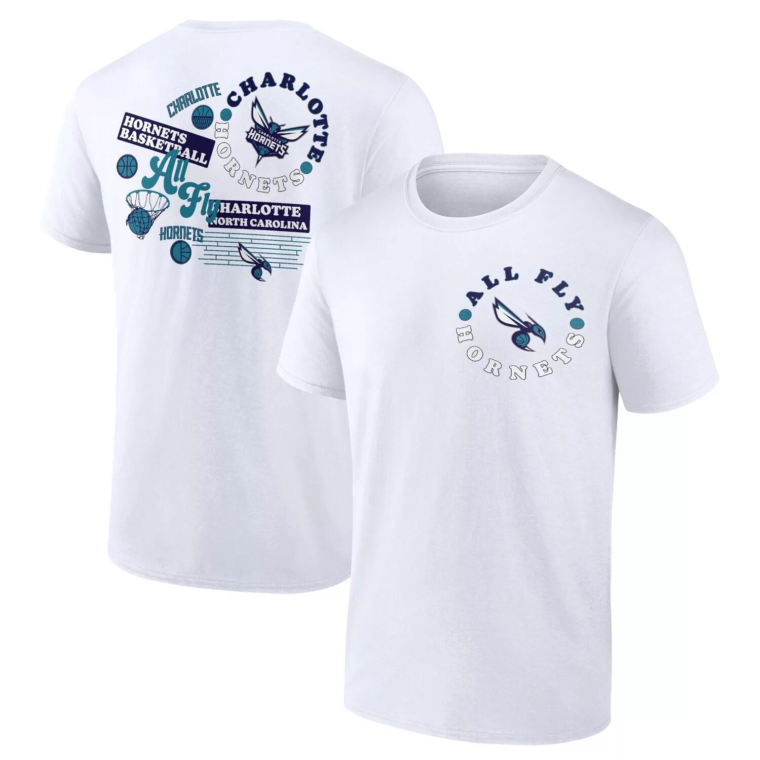 

Мужская белая фирменная футболка Charlotte Hornets Street Collective Fanatics, Белый, Мужская белая фирменная футболка Charlotte Hornets Street Collective Fanatics