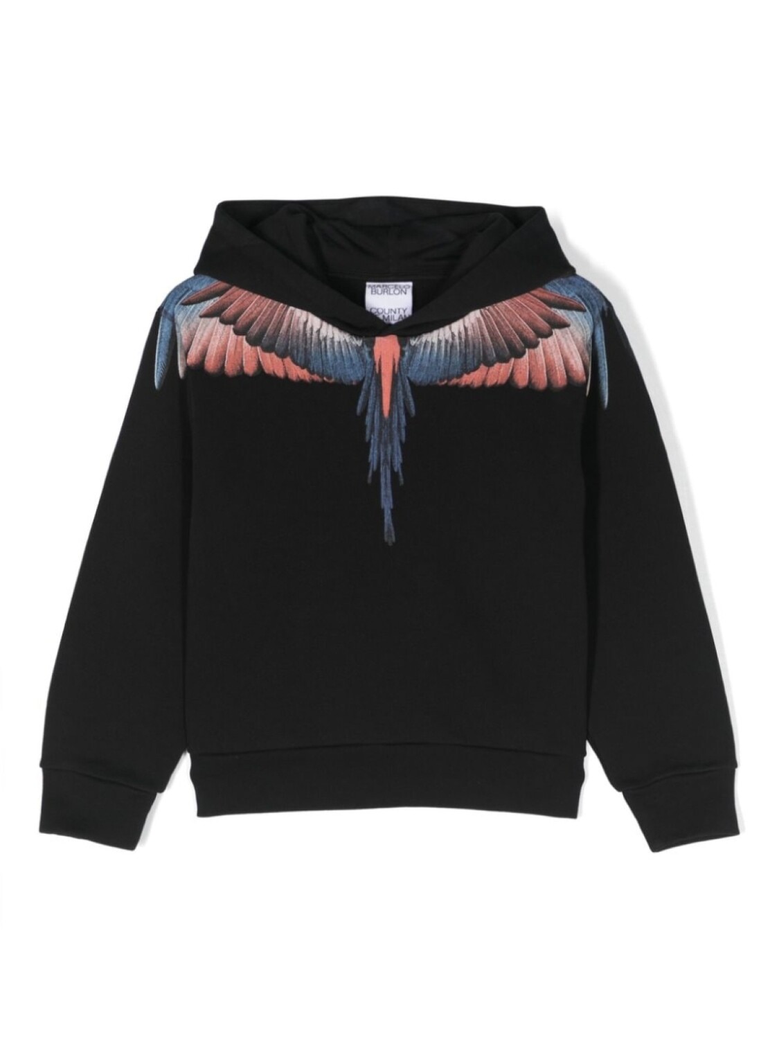 

Marcelo Burlon County Of Milan худи из органического хлопка с принтом Wings, черный