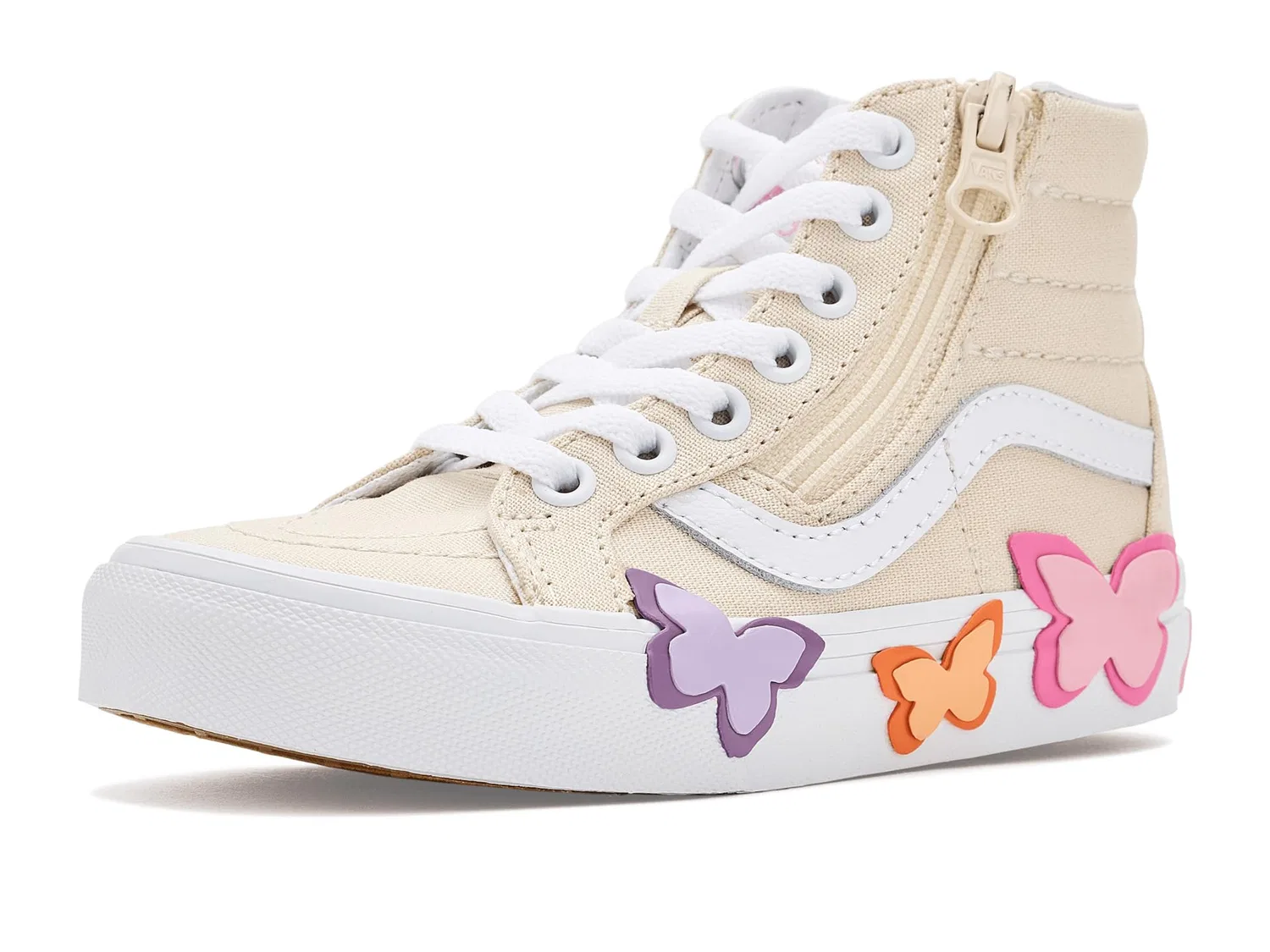 Кроссовки Sk8-Hi Reissue Side Zip (для маленьких детей) Vans Kids, Turtledove