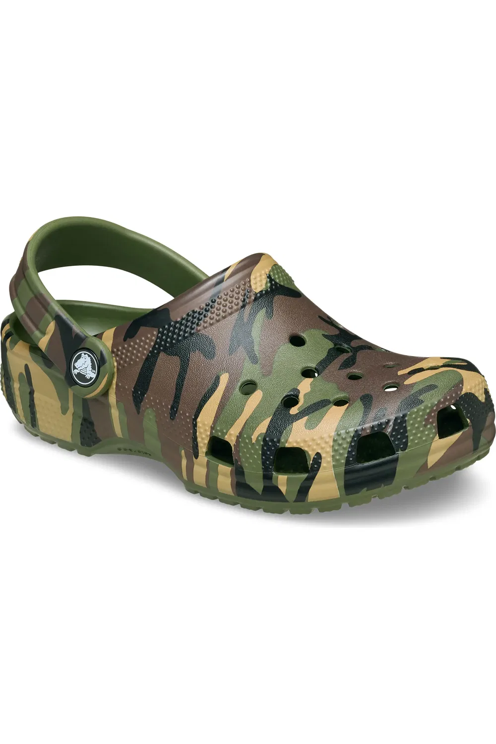 Детские сабо камуфляжные Croslite Classic Camo Clog Crocs, Army Green/Multi