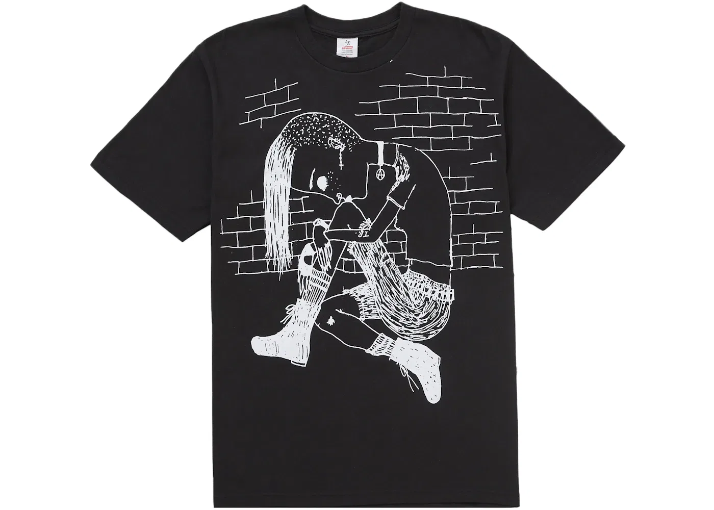 Мужская футболка с принтом Thinker Supreme Y's by Yohji Yamamoto, Black