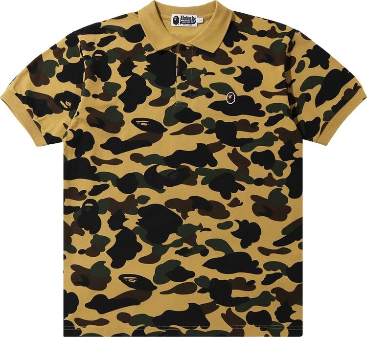 

Поло BAPE 1st Camo Ape Head One Point Polo 'Yellow', желтый