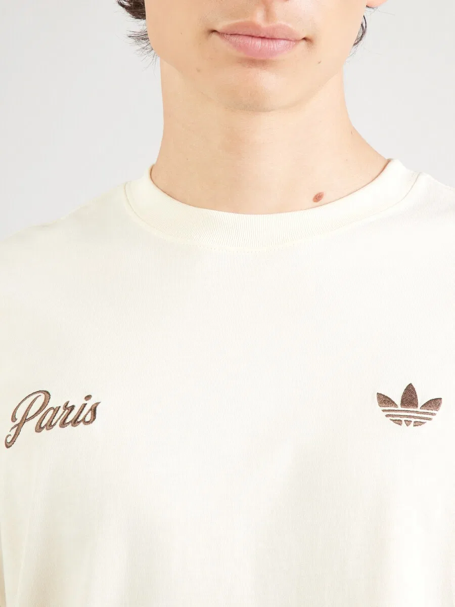 Футболка ADIDAS ORIGINALS 'Paris' белого цвета — фото 3