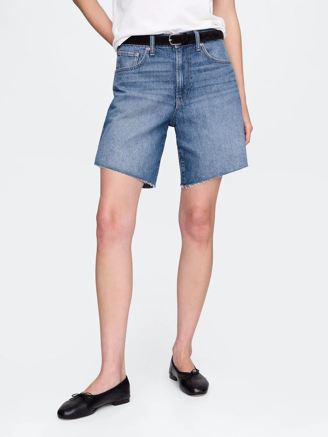 Шорты джинсовые, свободная посадка Gap, Indigo Blue