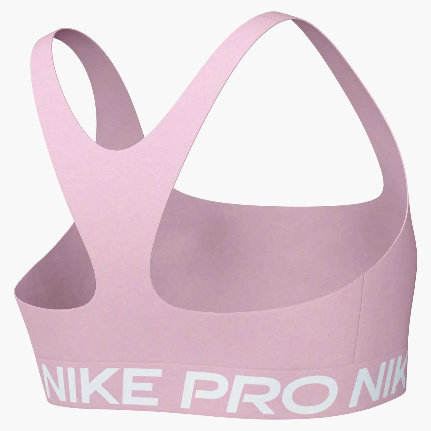 Женский спортивный бюстгальтер с быстросохнущим материалом Nike, Pink Foam/White — фото 4