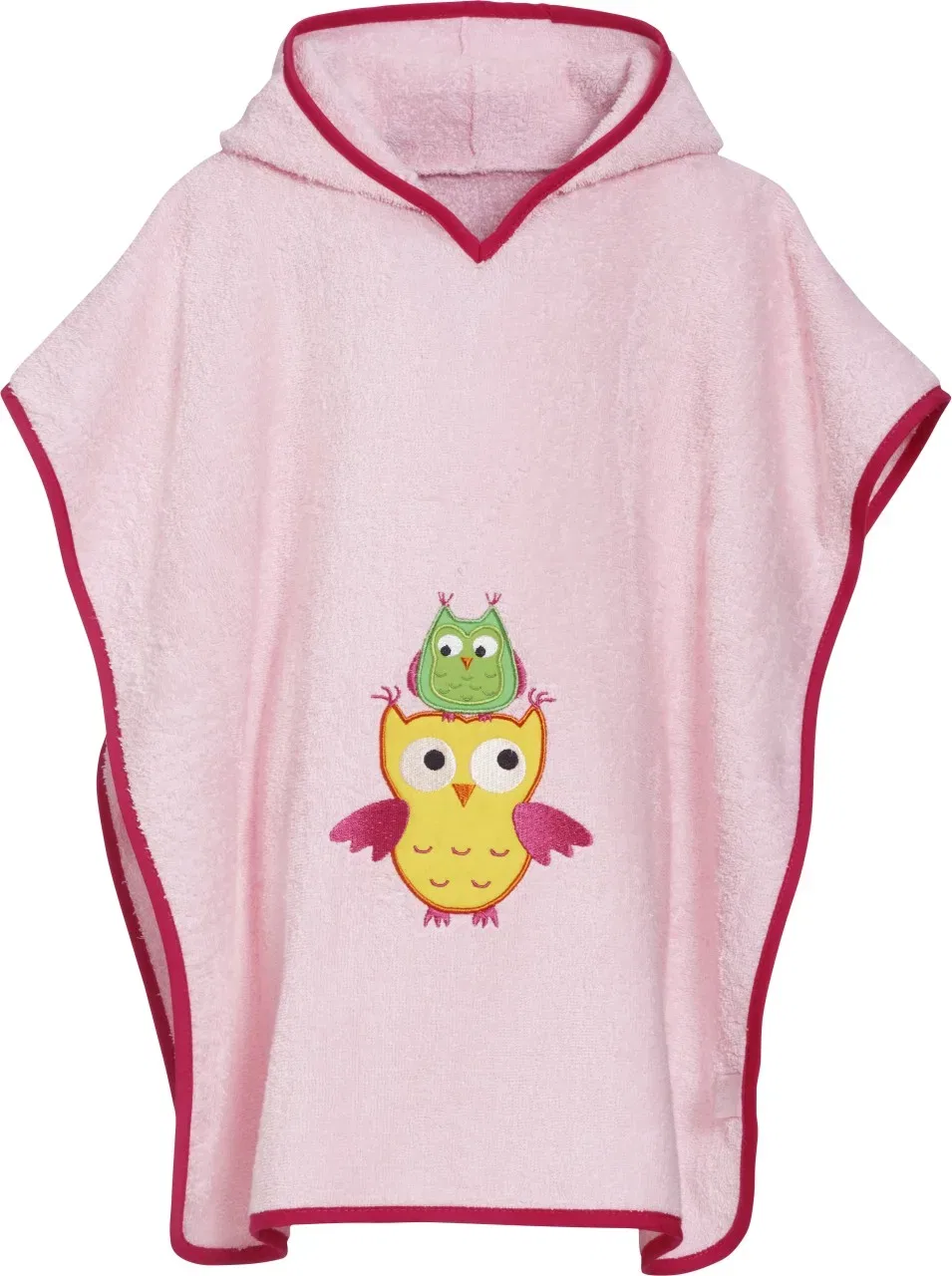 Пончо махровое сова Playshoes, розовый