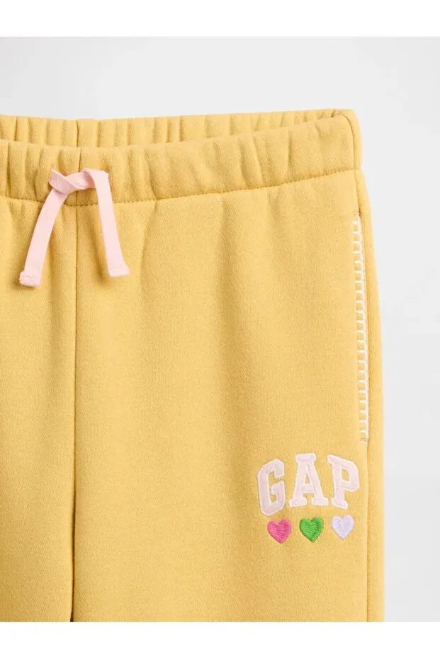 Детские спортивные штаны для девочек с принтом Gap, French Almond — фото 3