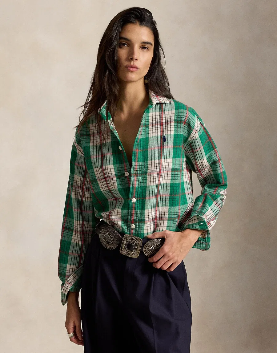 Блузка Polo Ralph Lauren, цвет «травянисто-зеленый» — фото 2