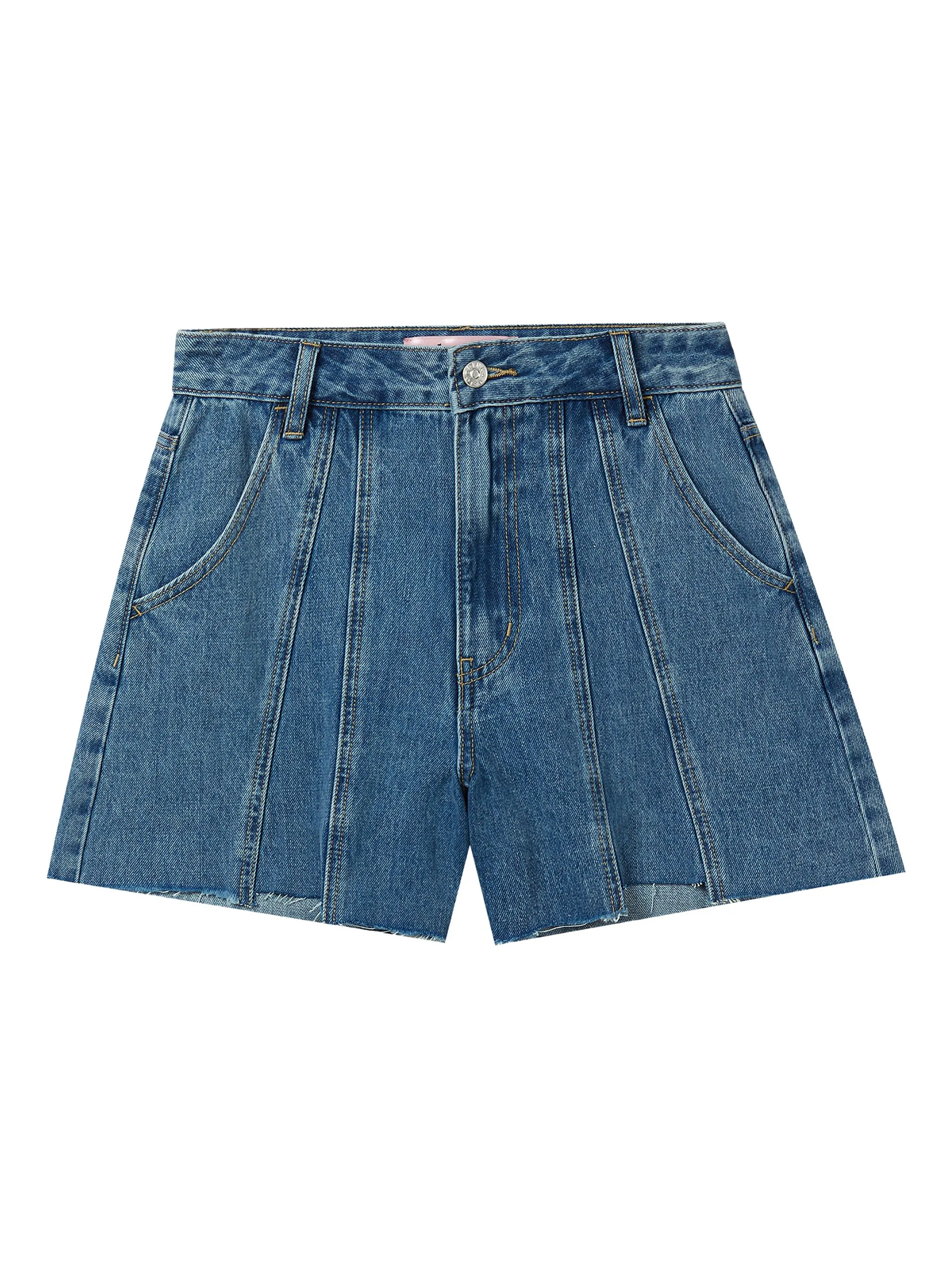 

Джинсовые шорты с контрастной строчкой B+Ab, синий