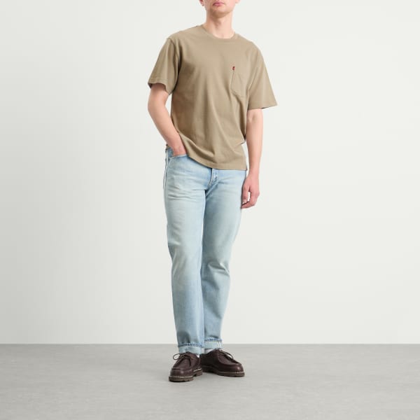 Эксклюзивная футболка Red Tab из плотной ткани с карманом Levi'S, vintage хаки — фото 4