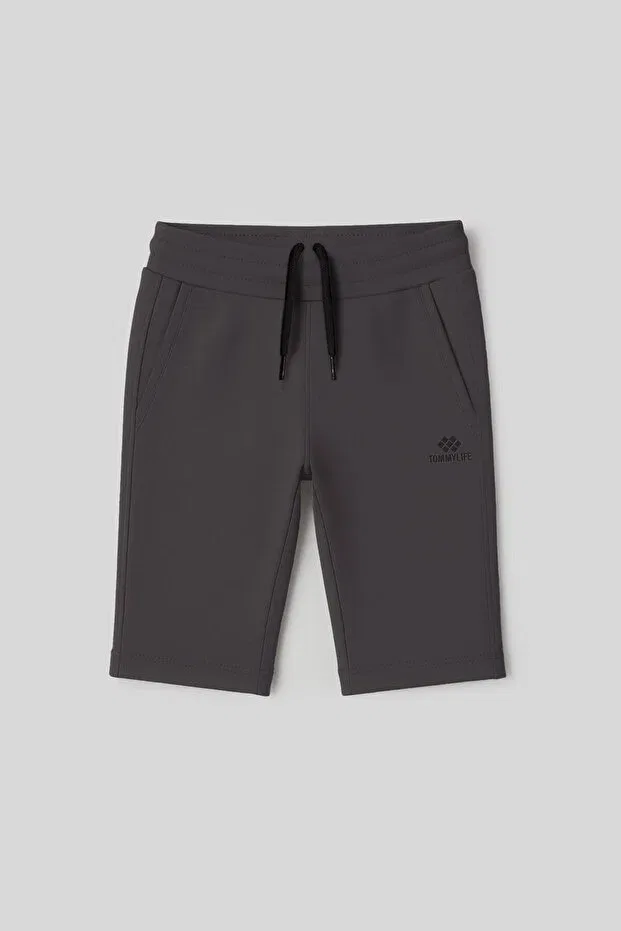 Детские шорты для мальчиков хлопковые Tommy Life, Anthracite