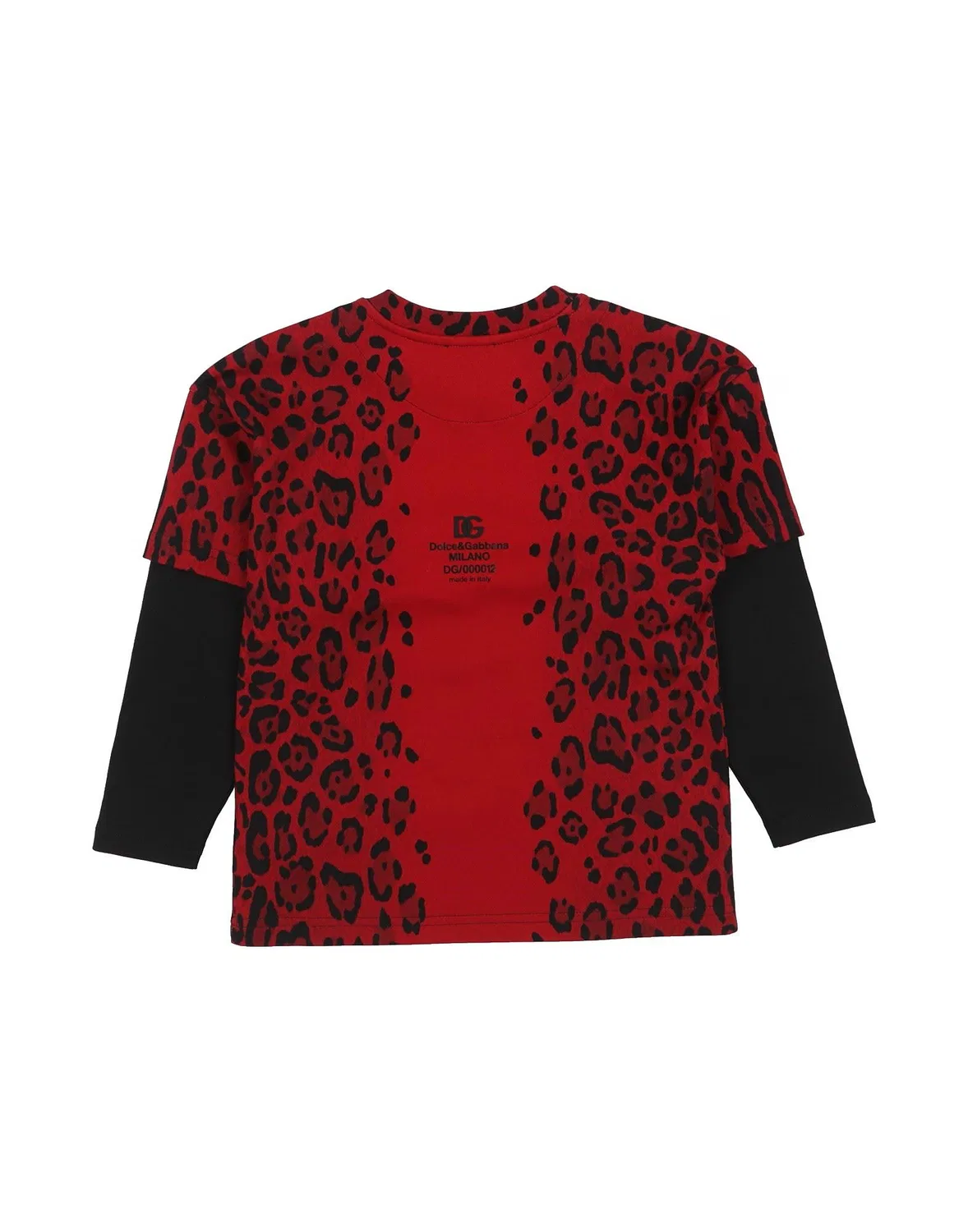 Детская футболка с длинным рукавом Dolce&Gabbana, красный — фото 2