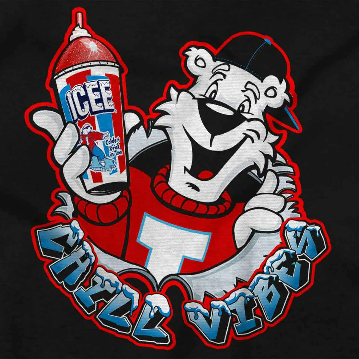 Детский боди-комбинезон с принтом ICEE Bear Chill Vibes Brisco Brands, Black — фото 2