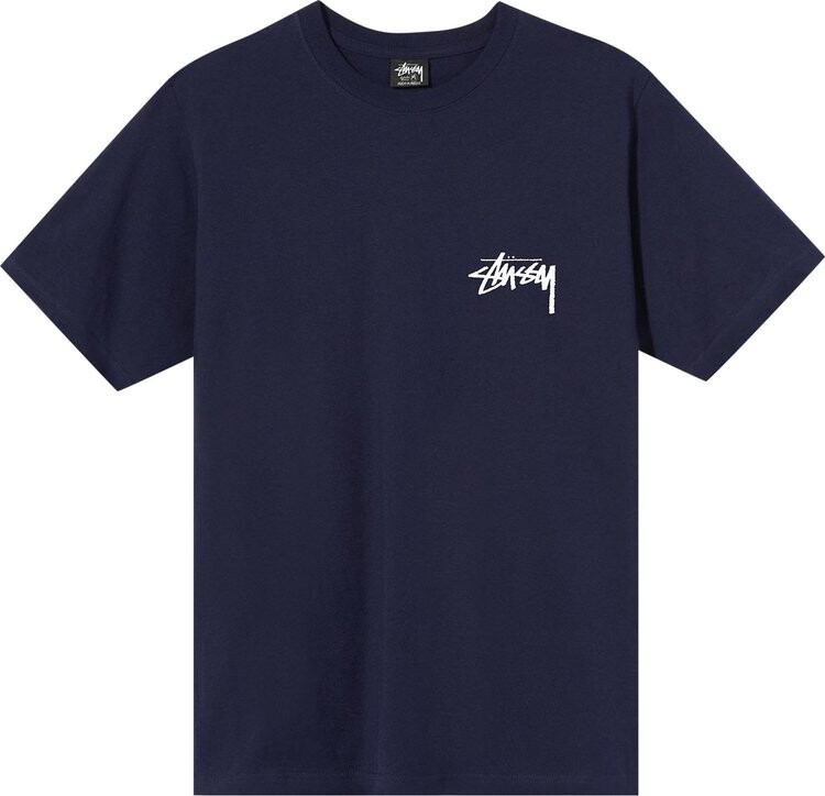 

Футболка Stussy Peace Sign Tee 'Navy', синий