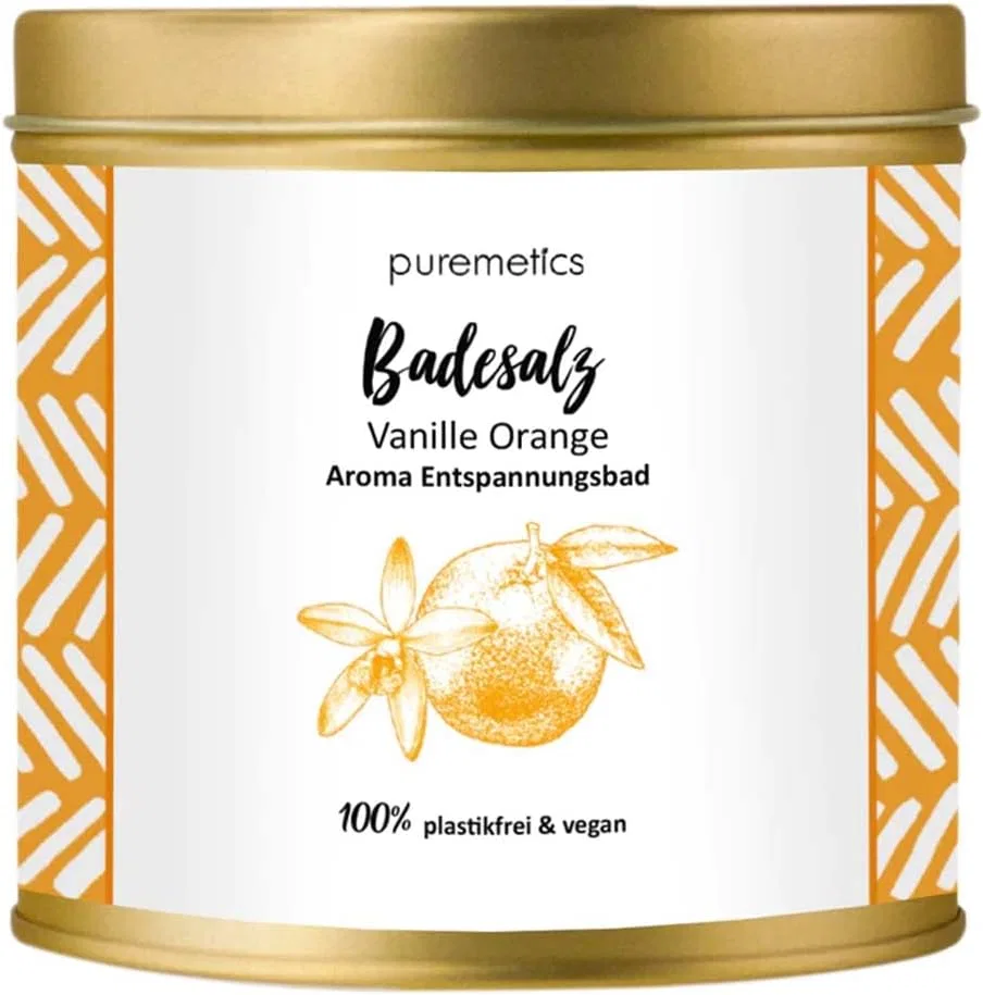 Соль для ванн Vanilla Orange, puremetics, 550 г