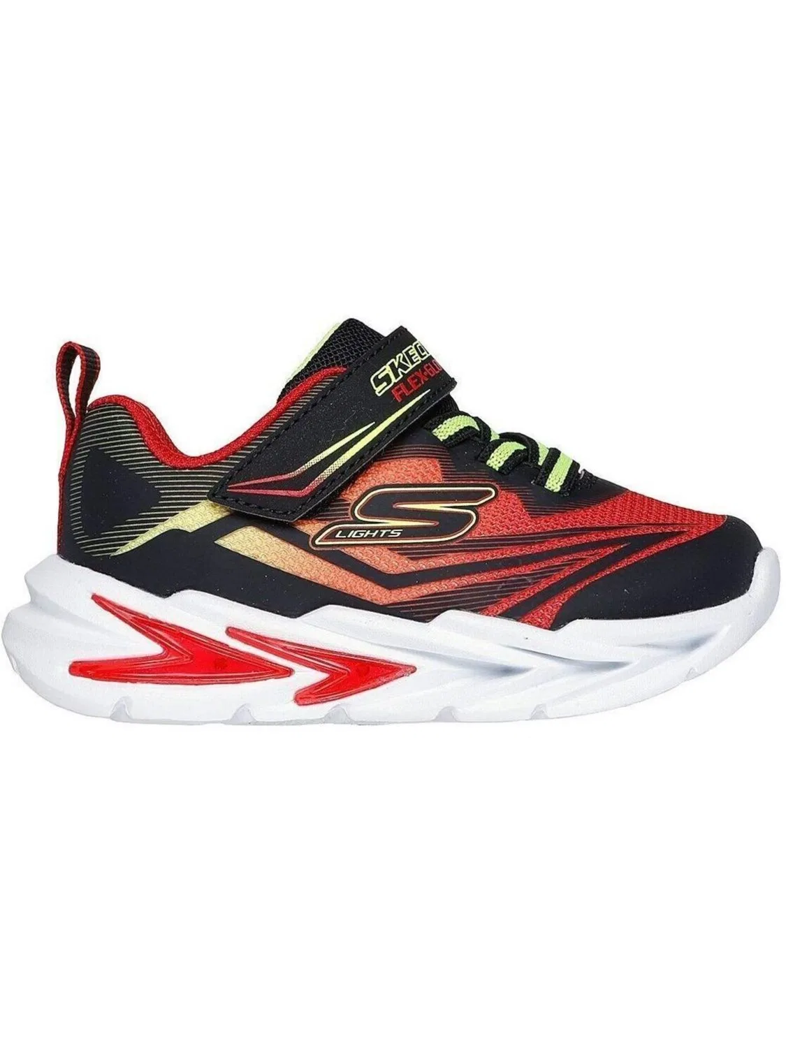 Спортивные кроссовки Skechers S Lights-flex-glow красного цвета — фото 3