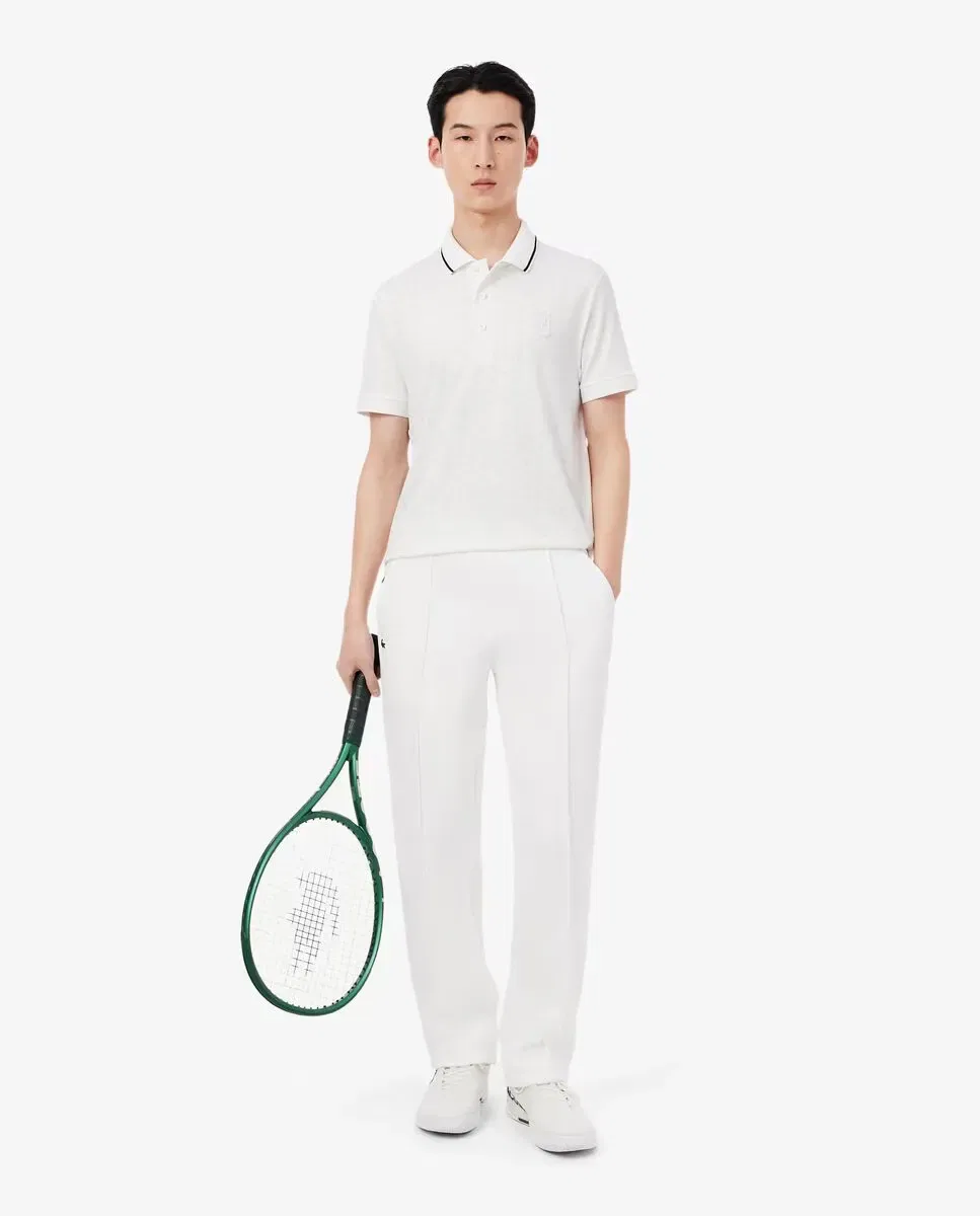Спортивные брюки Lacoste Heritage, мужские, прямой крой, белый