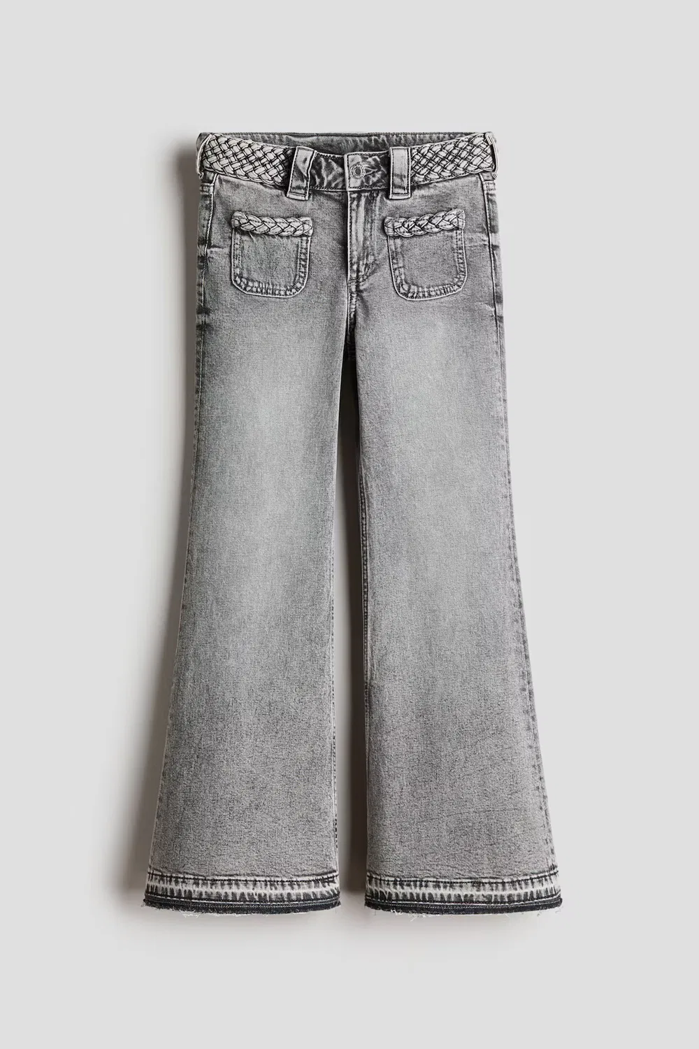 Расклешенные джинсы H&M, Denimgrau