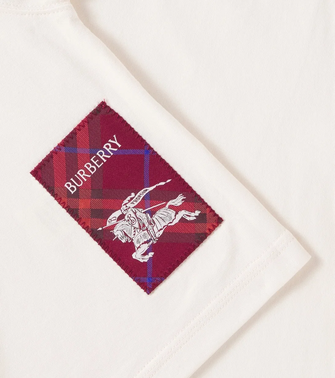 Футболка хлопковая с принтом EKD Burberry, Pale Cameo — фото 3