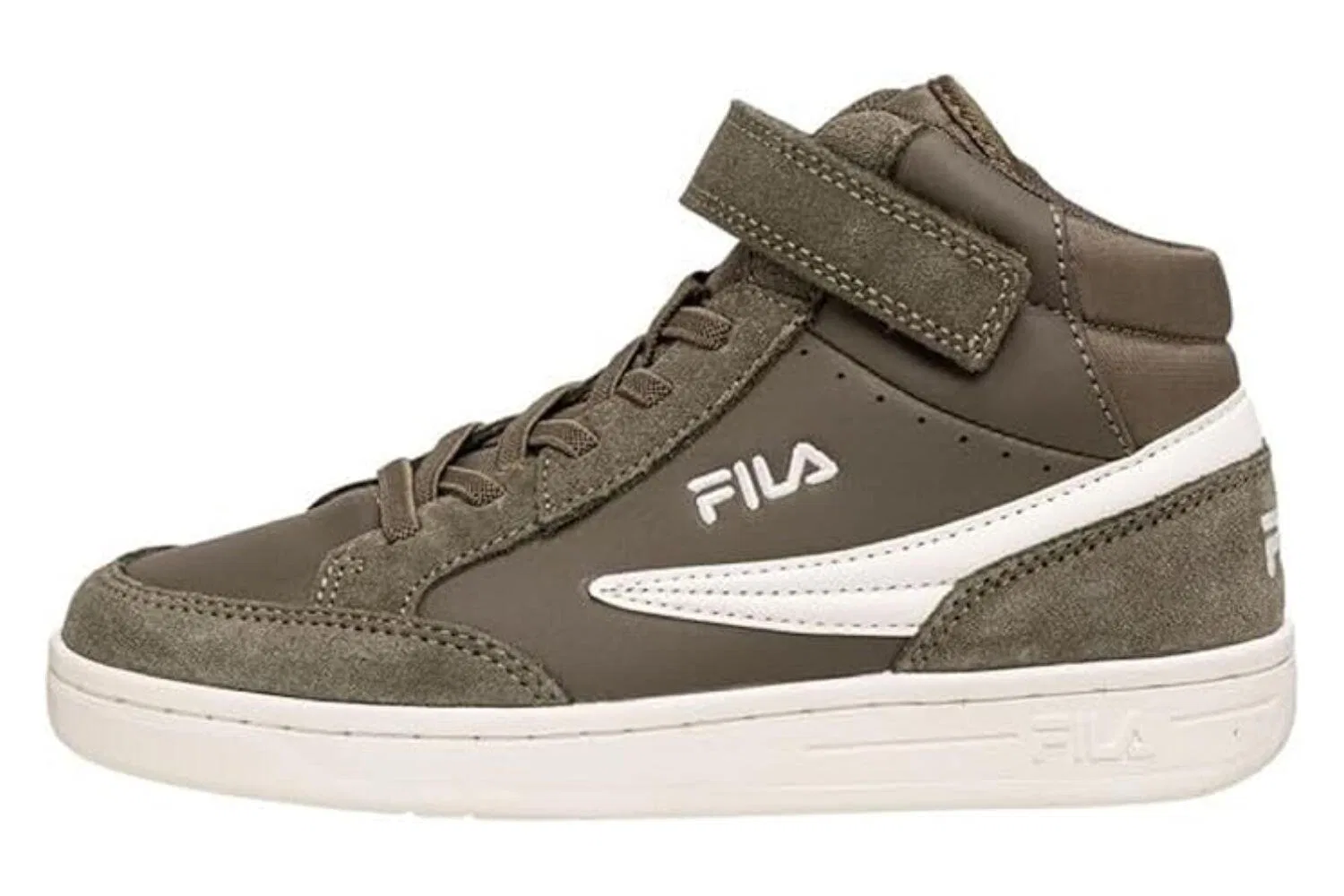 Детские кроссовки с липучками Fila Crew Velcro Mid High, Цвет Grun