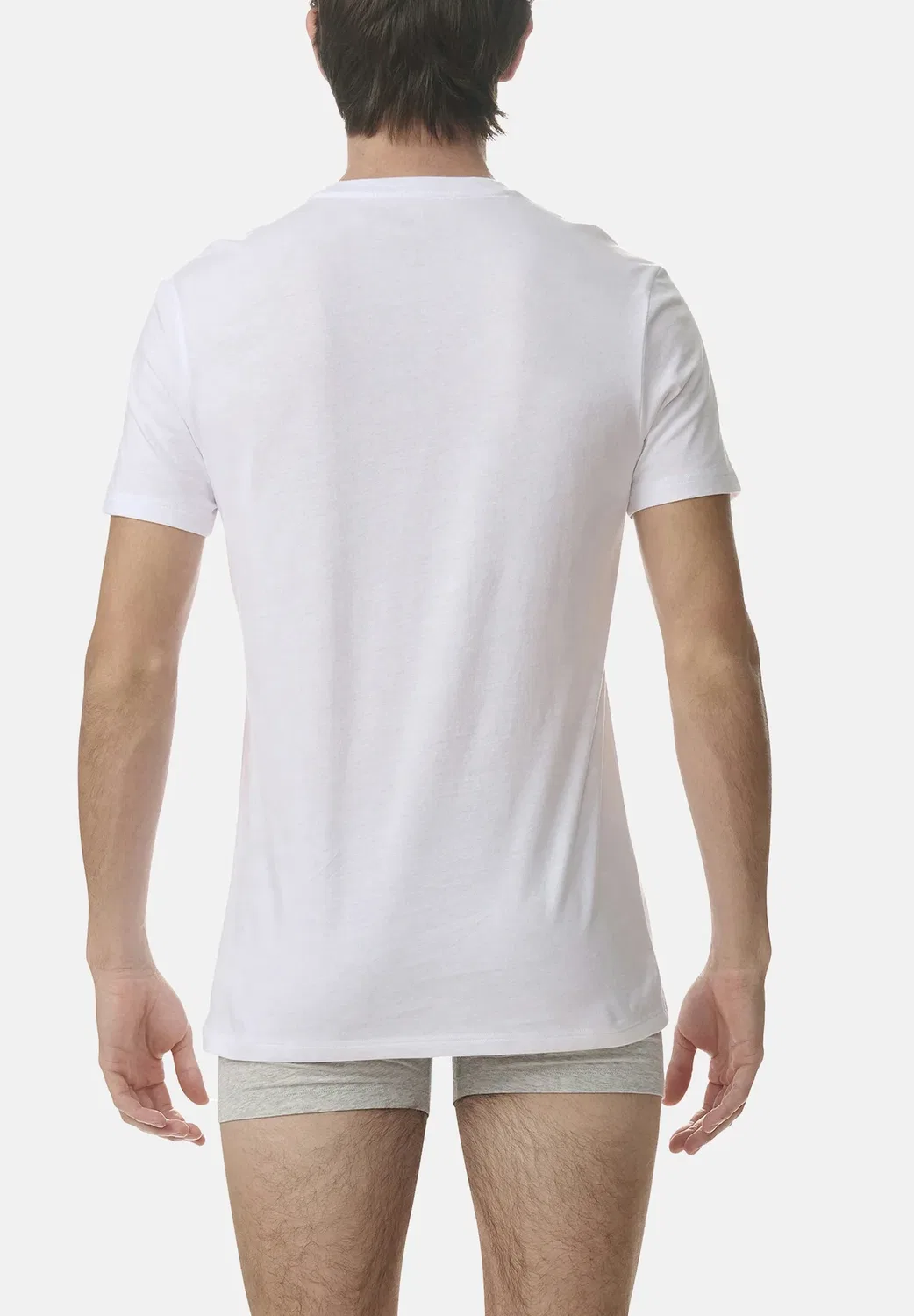 Пакет Rund Ausschnitt 12er с круглым вырезом - майка Adidas Performance, White — фото 3