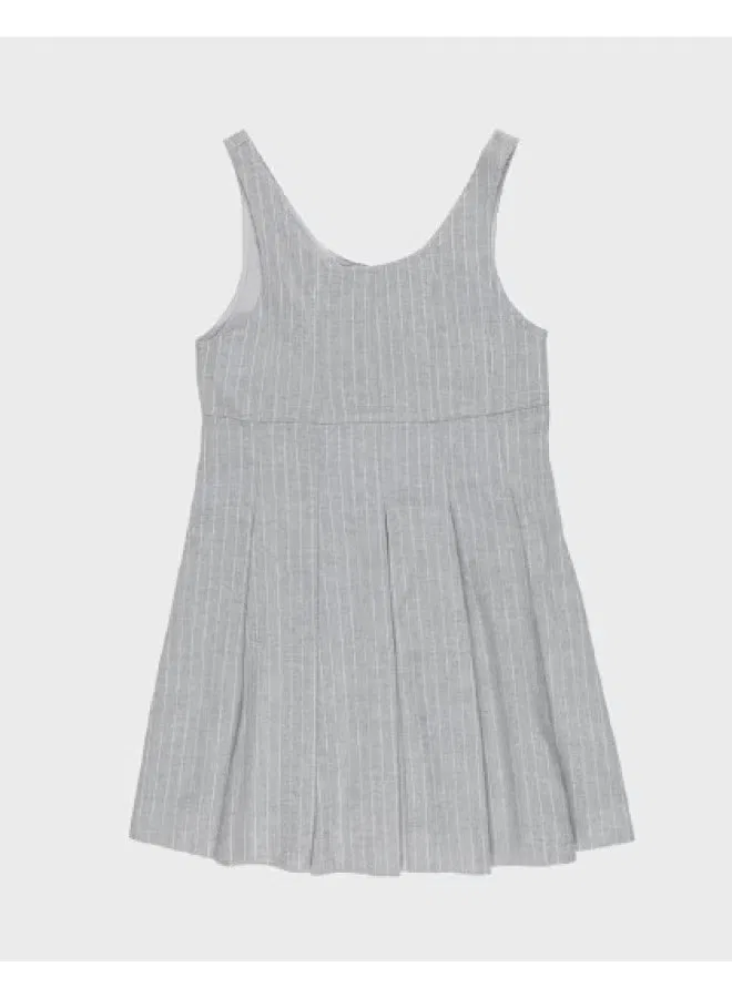 Платье длинное с бретелями и складками Zara, серебристо-серый