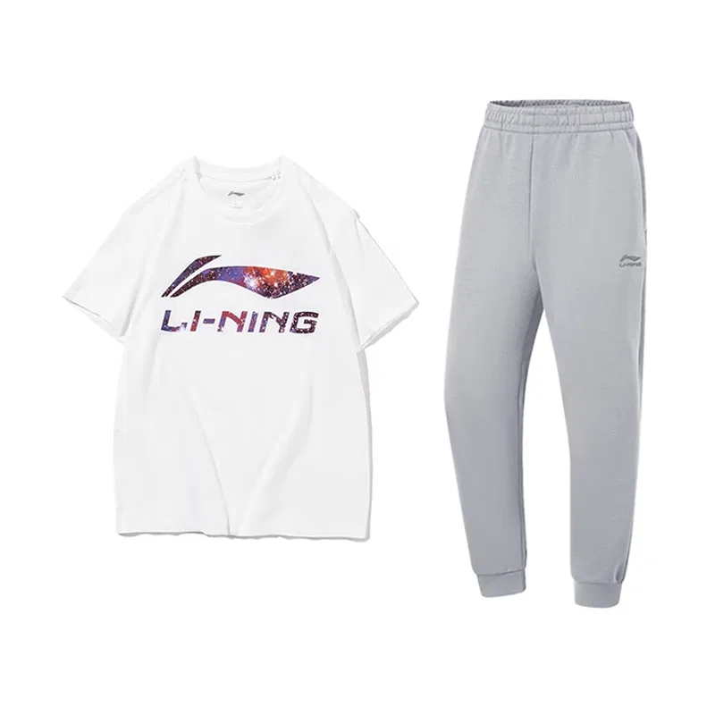 Детский комплект спортивной одежды с футболкой и брюками Casual Sportswear Li-Ning