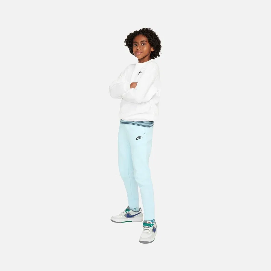 Детские спортивные брюки из футера Tech Fleece Jogger Nike, Голубой