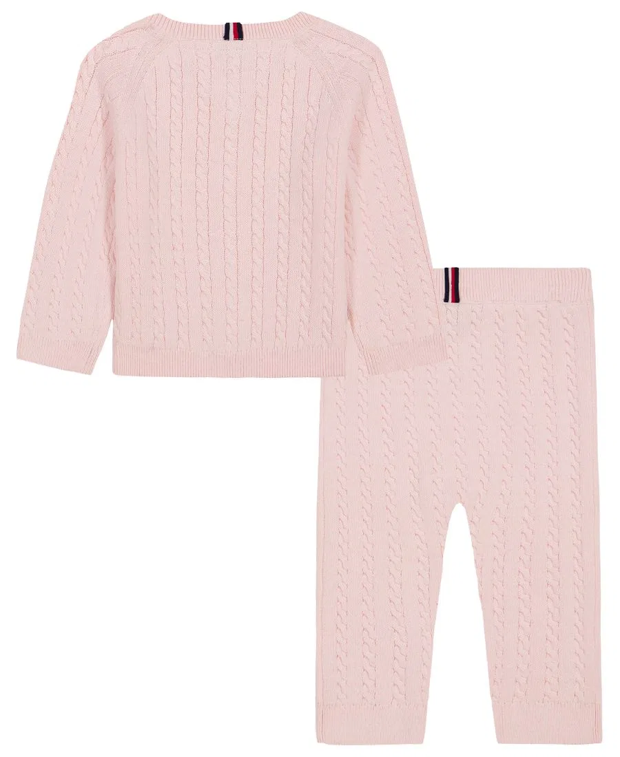 Комплект из свитера и штанов для новорожденных, 2 предмета Tommy Hilfiger, Pink — фото 2
