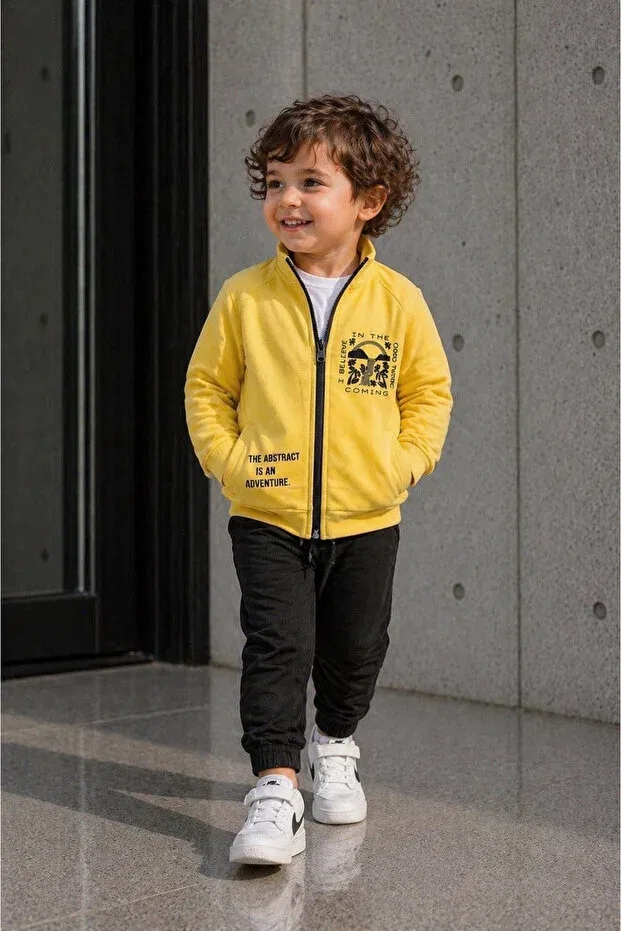 Детская куртка для девочек с принтом Nk Kids, Sarı