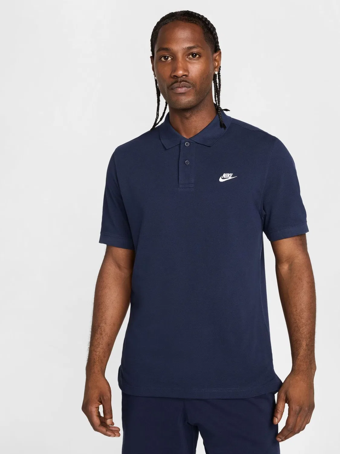 Поло Nike Club, свободная посадка, Navy