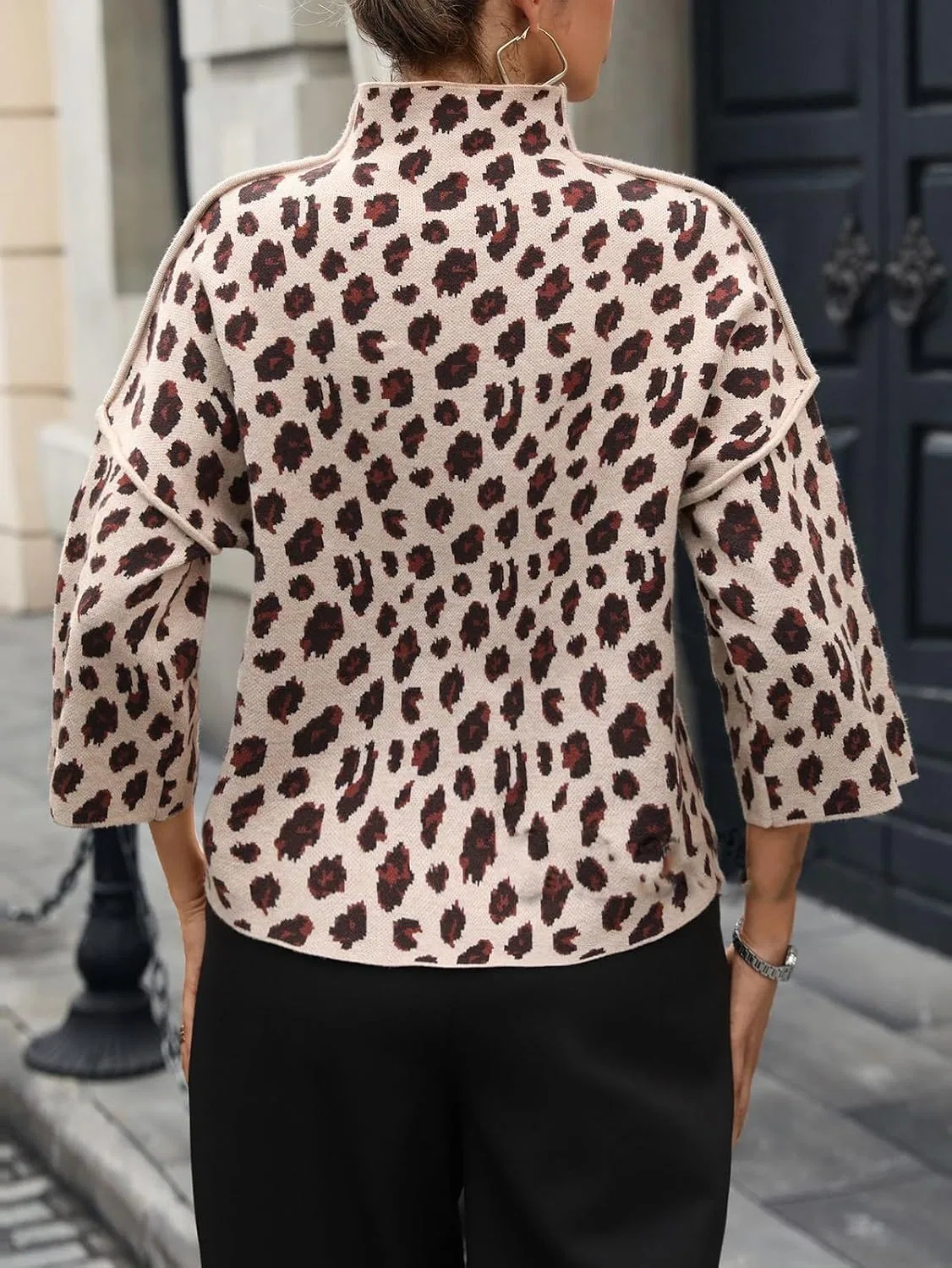 Женский свитер с принтом, модель Leopard Print — фото 4