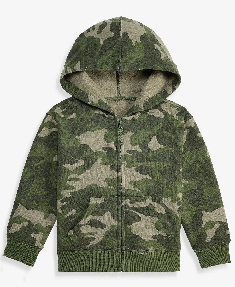 Худи на молнии с капюшоном для мальчика, с камуфляжным принтом Epic Threads, Camo Dude