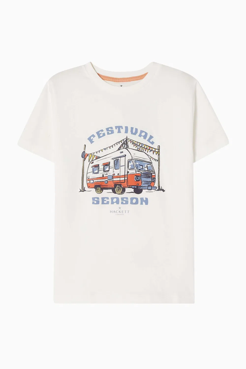 Футболка с принтом Festival Camper Hackett London, белый