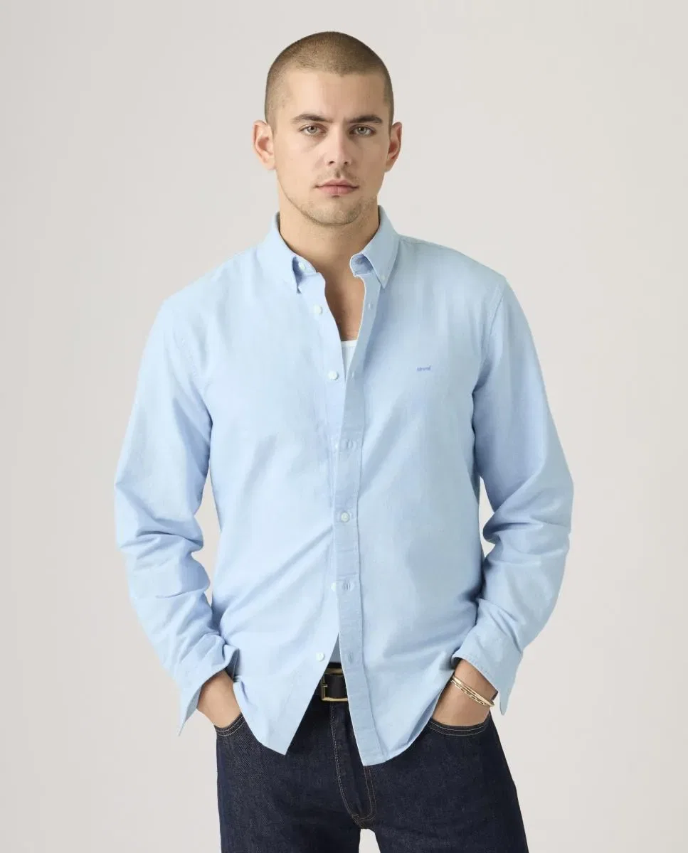 Мужская рубашка с длинным рукавом Levi's, Azul Claro — фото 4