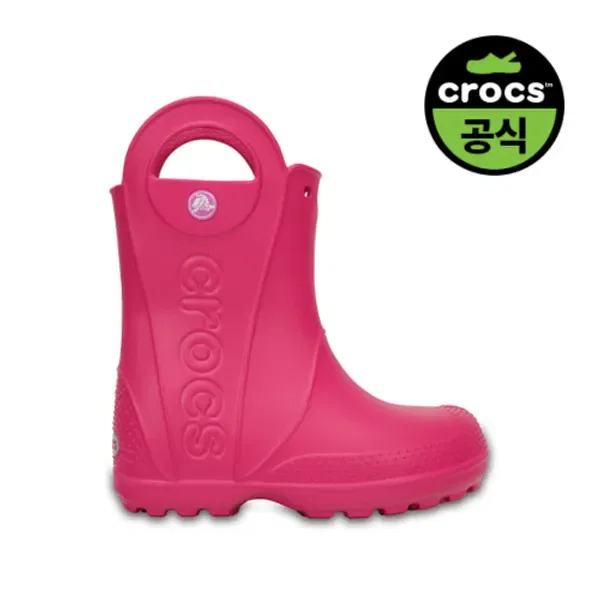 Резиновые сапоги Handle It Rainboots Crocs Kids, розовый — фото 3