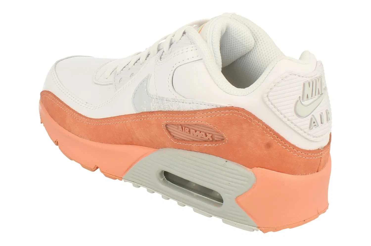 Детские кроссовки для мальчиков с амортизацией Air Max 90 LTR NIKE, White Aura Light Madder's Root — фото 2