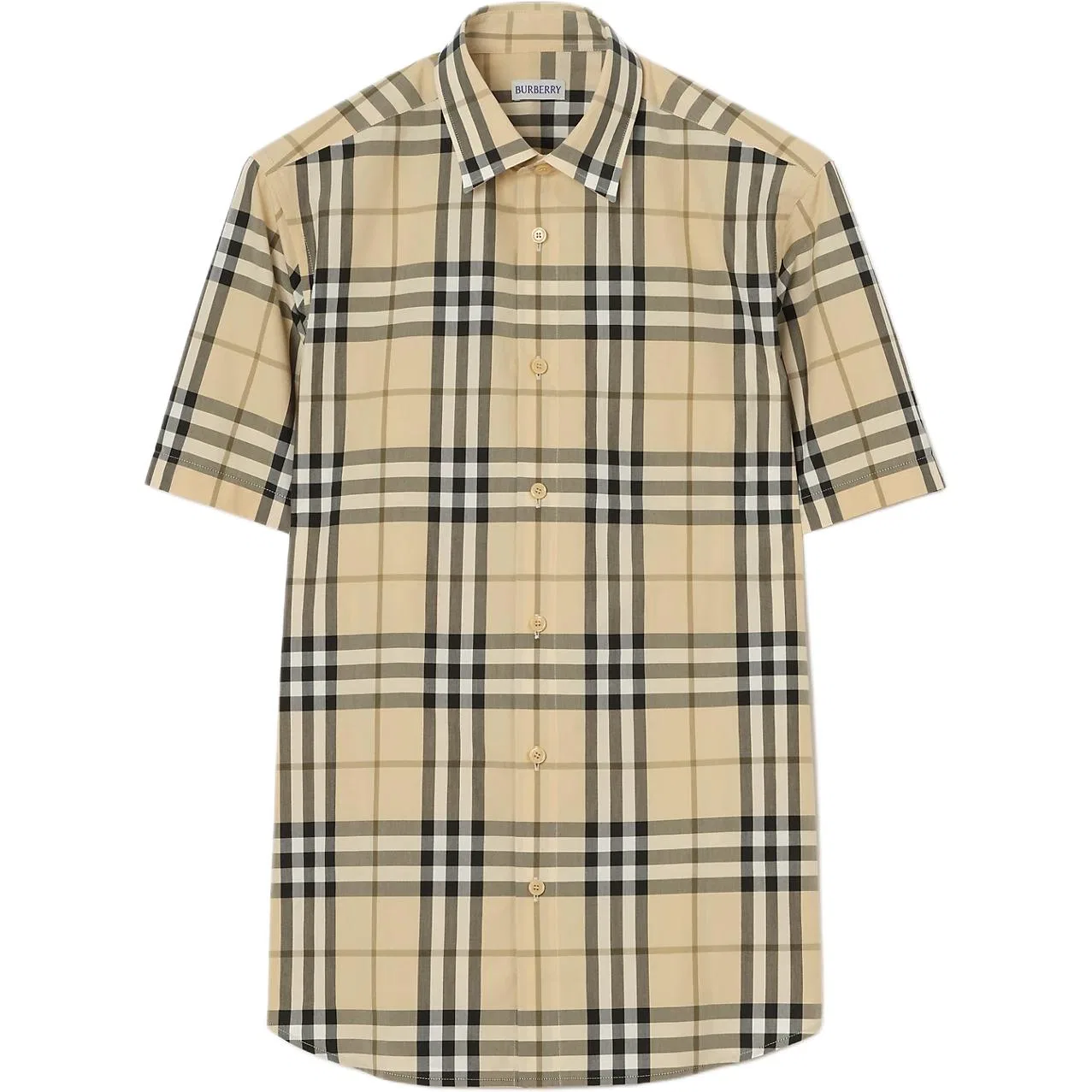 Мужская рубашка с отложным воротником Burberry, Brown